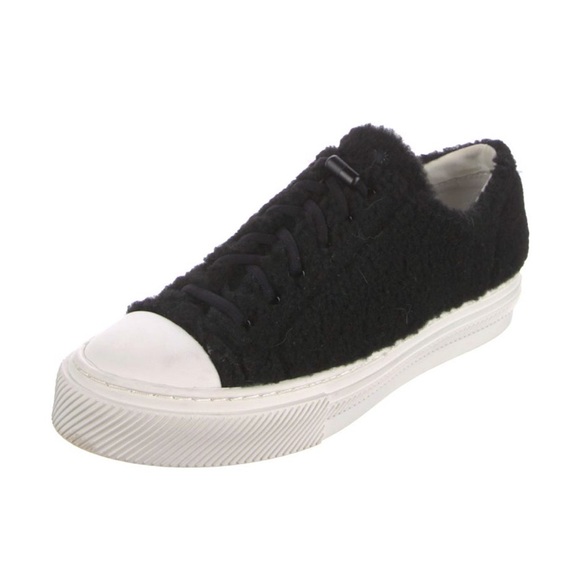 Stuart Weitzman | Shearling Colorblock Pattern Sneaker - Picture 1 of 7